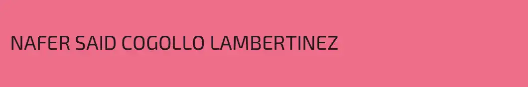 NAFER SAID COGOLLO LAMBERTINEZ
